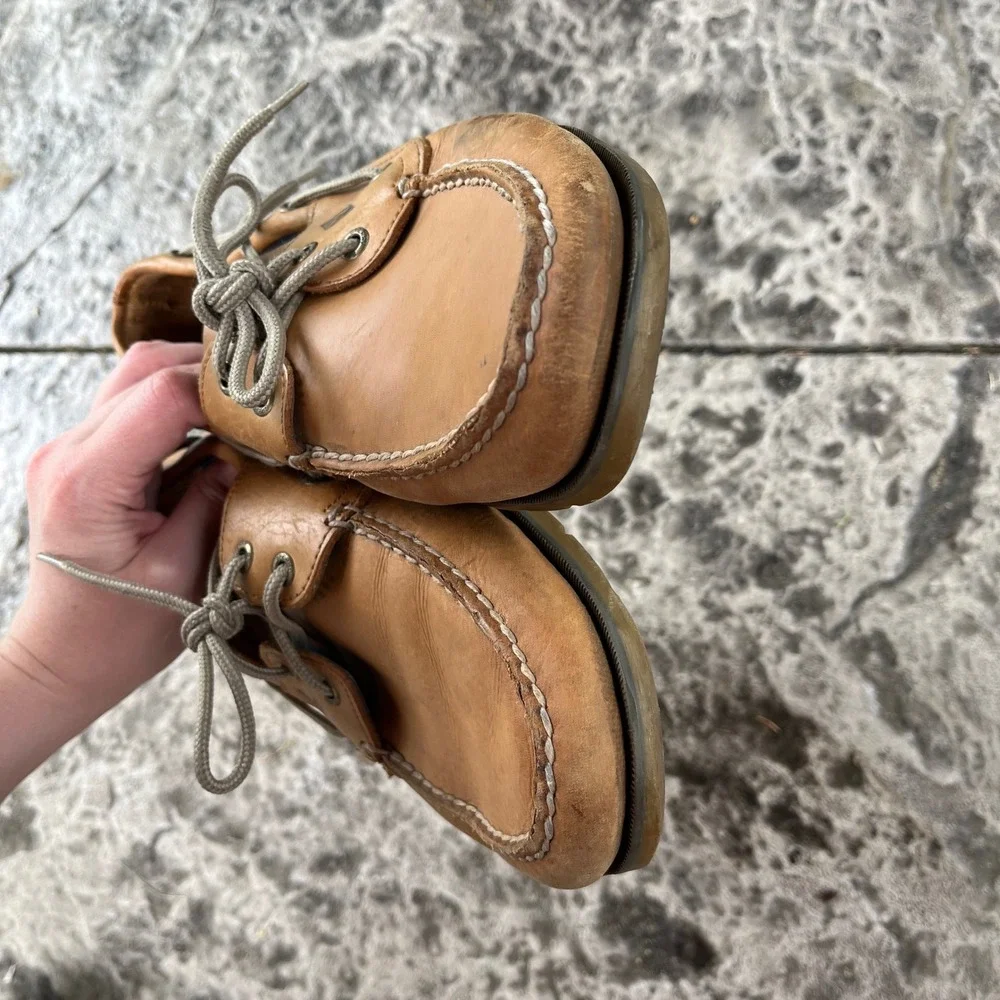 Sperry Top-Sider Mens Authentic Original Leather Boat Shoes Tan 10.5M 0777894